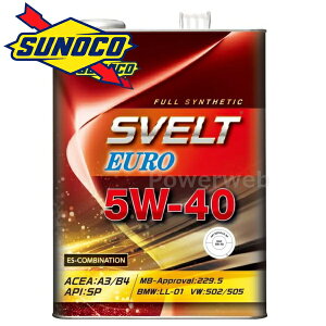 SUNOCO Svelt EURO 5W-40 (5W40) A3/B4 SP CF-4 (XmR XFg [) ׎pF4L