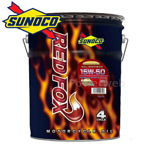 SUNOCO REDFOX RACING&SPORTS 15W-50 (15W50) JASO MA2 (XmR bhtHbNX [VO&X|[c) ׎pF20L