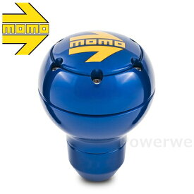 MOMO シフトノブ SK118 ROUND METAL BLUE モモ ラウンドメタル ブルー