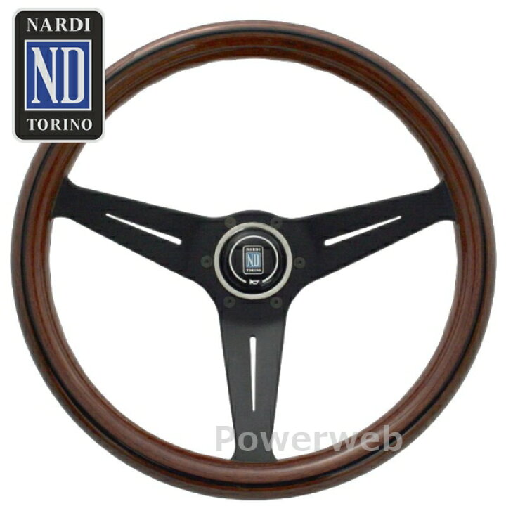 楽天市場】N771 NARDI (ナルディ) クラシックウッド&ブラックスポーク 