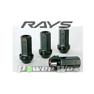 [74130000204BK] RAYS 17HEX ���[�V���O�i�b�g M12×1.5 BK(�u���b�N) 48mm 4�p�b�N