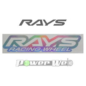 [74040200012HG] RAYS racingLOGO ステッカー W140mm ヌキ文字 HG(ホログラム) No.22