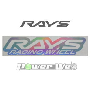 [74040200025HG] RAYS racingLOGO �X�e�b�J�[ W200mm �k�L���� HG(�z���O����) No.21