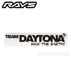 RAYS 740402100000BK TEAM DAYTONA KICK THE EARTH �X�e�b�J�[ No,31 W250mm×H50mm �}�b�g�u���b�N [���[����]