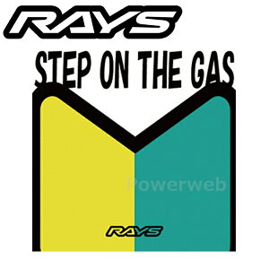 RAYS 7404022000035 No.35 �X�e�b�J�[ STEP ON THE GAS 100×100mm [���[����]