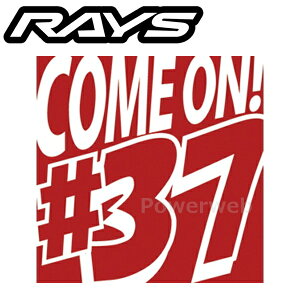 RAYS 7404022000037 No.37 �X�e�b�J�[ COME ON #37 100×100mm [���[����]