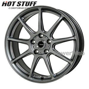 [�z�C�[���̂ݒP�i4�{�Z�b�g] G.speed G01 17�C���`×8.0J PCD�F100 �����F5 �C���Z�b�g�F50 ���^���b�N�V���o�[ (MS) HOT STUFF