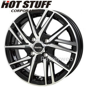 [�z�C�[���̂ݒP�i4�{�Z�b�g] Laffite LW-06 II 15�C���`×4.5J PCD�F100 �����F4 �C���Z�b�g�F45 �u���b�N�|���b�V��(BK/P) HOT STUFF