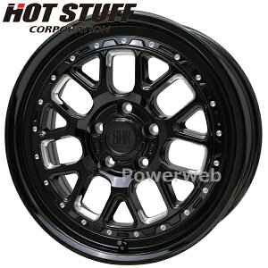 [�z�C�[���̂ݒP�i4�{�Z�b�g] BARKLEY HARDROCK HURON 16�C���`×7.0J PCD�F114.3 �����F5 �C���Z�b�g�F38 �O���X�u���b�N�}�V�j���O �q���[���� HOT STUFF