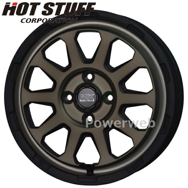 楽天市場】[ホイール1本(単品)] MAD CROSS RANGER 15インチ×4.5J PCD 