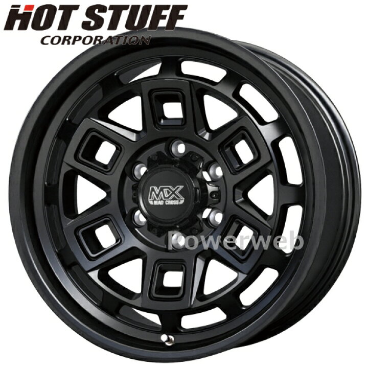 楽天市場】[ホイールのみ単品4本セット] MAD CROSS AEVER 15インチ×6.0  