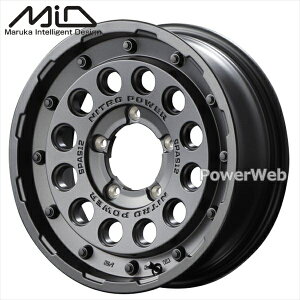 [�z�C�[��1�{(�P�i)] MID NITRO POWER H12 SHOTGUN 16�C���`×5.5J PCD�F139.7 �����F5 �C���Z�b�g�F20 �o�����u���b�N