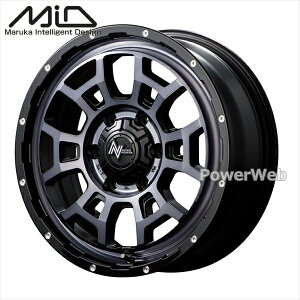 [zC[̂ݒPi4{Zbg] MID NITRO POWER H6 SLUG 16C`×6.5J PCDF139.7 F6 CZbgF48 ubNNA/sAXhh