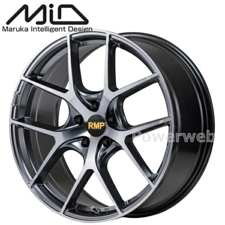 楽天市場】[ホイールのみ単品4本セット] MID RMP 025F Rich Noir 19 
