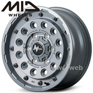 [�z�C�[���̂ݒP�i4�{�Z�b�g] MID NITRO POWER H12 SHOTGUN Tactical Edition 16�C���`×6.5J PCD�F139.7 �����F6 �C���Z�b�g�F38 �Z�~�O���X�R���N���[�g