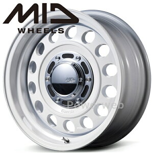 [�z�C�[��1�{(�P�i)] MID WHEELS Garcia CISCO TypeII 16�C���`×5.5J PCD�F139.7 �����F5 �C���Z�b�g�F20 �I�[���h�C���O���b�V���z���C�g (�K���V�A �V�X�R �^�C�v2)