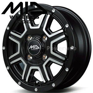 [�z�C�[��1�{(�P�i)] MID WHEELS WF-8 (WF8) 14�C���`×4.5J PCD�F100 �����F4 �C���Z�b�g�F43 �Z�~�O���X�u���b�N/�f�B�X�N�|���b�V��/�t�����W�s�A�X�h�����h (SBM) �}���J�T�[�r�X