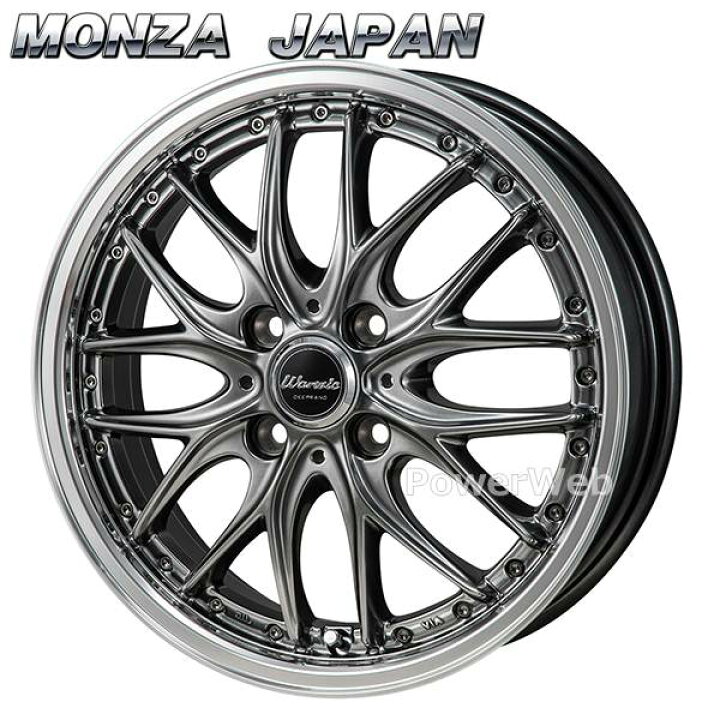 楽天市場】[ホイール1本(単品)] MONZA JAPAN Warwic DEEPRAND 15インチ 