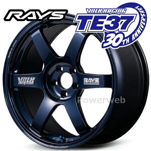 RAYS TE37 30���N���胂�f�� [�z�C�[��1�{(�P�i)] VOLK RACING TE37 SAGA S-plus 30th MAG Blue MACHINING Ver. 18�C���`×10.5J PCD�F120 �����F5 �C���Z�b�g�F30 �}�O�u���[ (BL) (���C�Y �{���N���[�V���O TE37 �T�[�K S�v