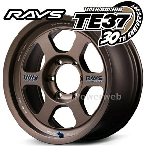 RAYS TE37 30���N���胂�f�� [�z�C�[���̂ݒP�i4�{�Z�b�g] VOLK RACING TE37 XT 30th STICKER Ver. 18�C���`×8.0J PCD�F139.7 �����F6 �C���Z�b�g�F20 �u�����Y�A���}�C�g (BR) (���C�Y �{���N���[�V���O TE37 XT 30��