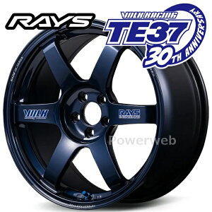 RAYS TE37 30���N���胂�f�� [�z�C�[��1�{(�P�i)] VOLK RACING TE37 SAGA S-plus 30th MAG Blue STICKER Ver. 17�C���`×7.0J PCD�F100 �����F4 �C���Z�b�g�F45 �}�O�u���[ (BL) (���C�Y �{���N���[�V���O TE37 �T�[�K S�v��