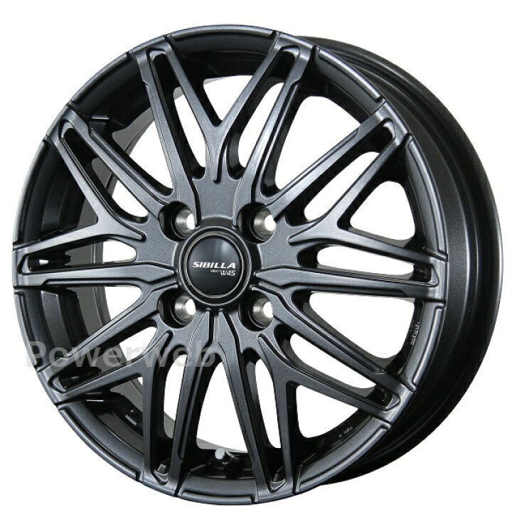 楽天市場】[ホイールのみ単品4本セット] TOPY SIBILLA NEXT W45 15 