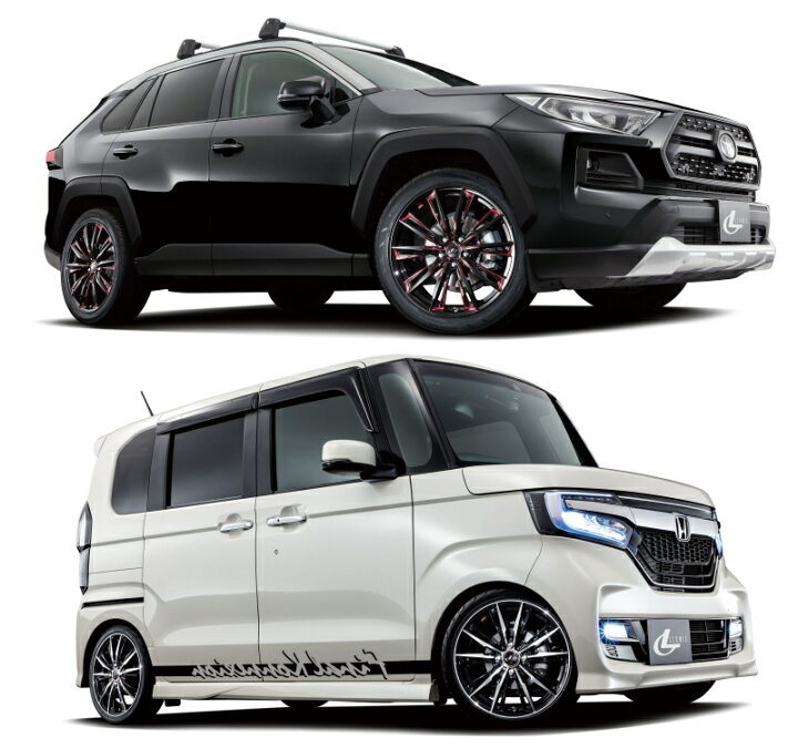 楽天市場】[ホイールのみ単品4本セット] Weds LEONIS GX 19インチ×8.0J 