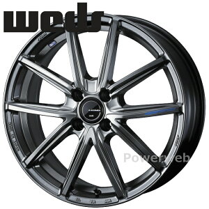 [�z�C�[��1�{(�P�i)] Weds LEONIS NAVIA08 15�C���`×4.5J PCD�F100 �����F4 �C���Z�b�g�F45 �v���`�i�V���o�[�u���b�N (PSB) �E�F�b�Y ���I�j�X �i���B�A08