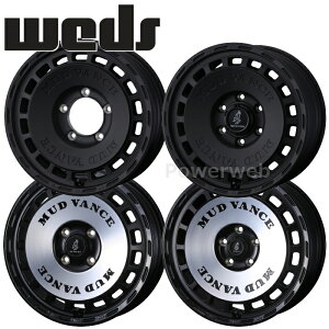 [�z�C�[���̂ݒP�i4�{�Z�b�g] Weds MUD VANCE DX 12�C���`×4.00B PCD�F100 �����F4 �C���Z�b�g�F40 �t���}�b�g�u���b�N (FMBK) (�E�F�b�Y �}�b�h���@���X DX)