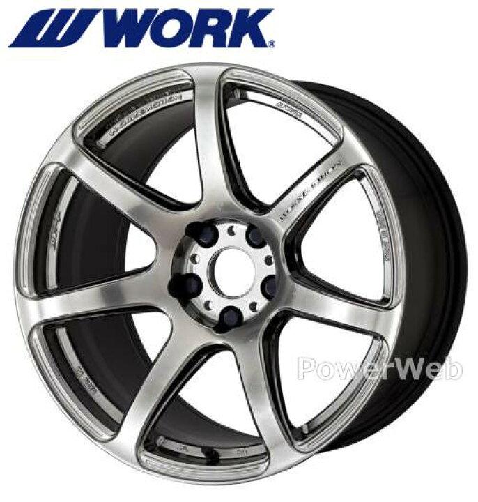 楽天市場】[ホイールのみ単品4本セット] WORK EMOTION T7R 18インチ 