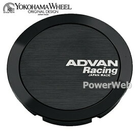 [V0332] YOKOHAMA WHEEL ADVAN Racing センターキャップ フルフラット φ63 ブラック
