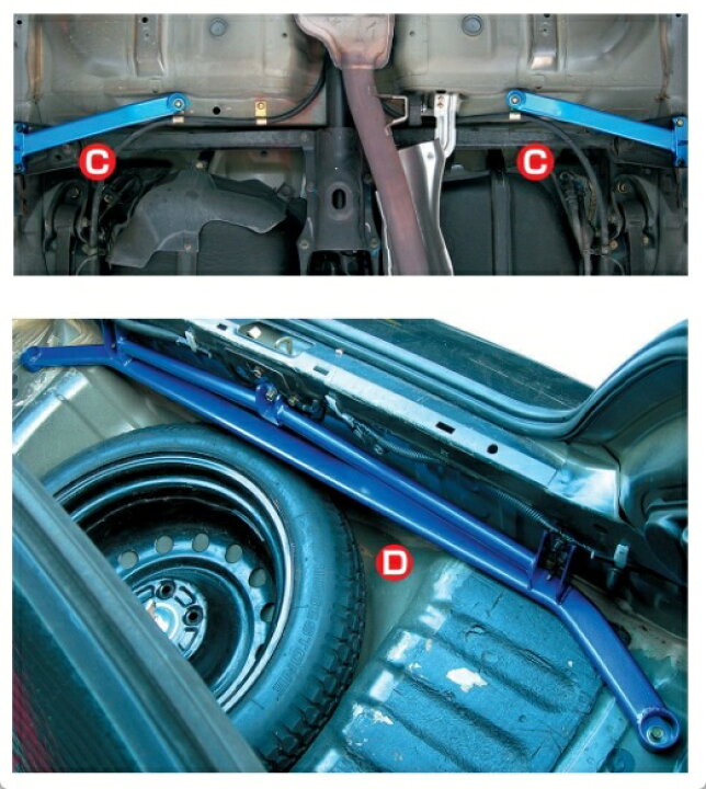 楽天市場】CUSCO (クスコ) 672 492 RT パワーブレース リヤトランク 