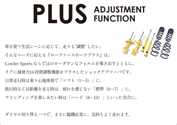 楽天市場】KYB Lowfer Sports PLUS ショックアブソーバ＆スプリング 