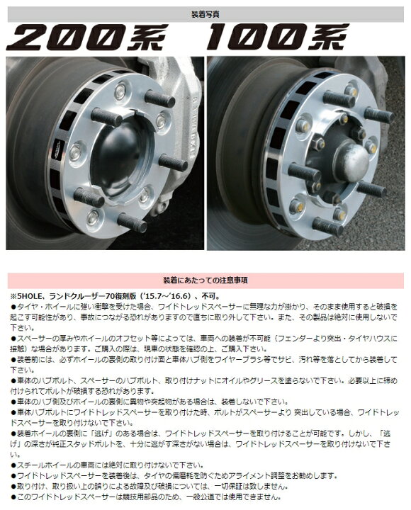 楽天市場】KYO-EI 5530W1 ワイドトレッドスペーサー 200/100ランクル 