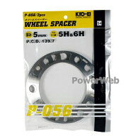 KYO-EI P-056-2P ホイールスペーサー (4WD) 内/外径:111mm/165mm 厚み:5mm HOLE:5H/6H PCD:139.7 入数:2…