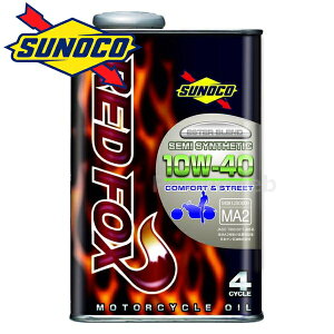 SUNOCO REDFOX STREET&COMFORT 10W-40 (10W40) JASO MA2 (XmR bhtHbNX Xg[g&RtH[g) ׎pF1L