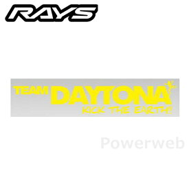 RAYS TEAM DAYTONA KICK THE EARTH ステッカー No,31 W250mm×H50mm イエロー 740402100000YL [メール便]