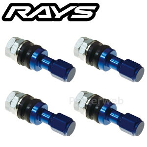 RAYS No.22 INSIDE ALUMINUM AIR VALVE BL �G�A�o���u 4�Z�b�g 65050000034BL [���[����]