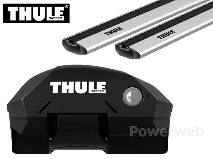 楽天市場】THULE [フット:7204 ウイングバーエッジ シルバー:7212/7212 