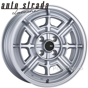 AUTO STRADA DUE 15�C���` 6.0J PCD:98 ����:4 inset:33 �V���o�[ ACD6015433098 �A�E�g�X�g���[�_ �f���G �������� [�z�C�[��4�{�Z�b�g]