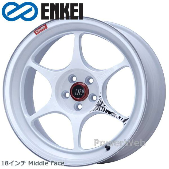 楽天市場】ENKEI/エンケイ PF06 18インチ 9.5J PCD:100 穴数:5 inset 