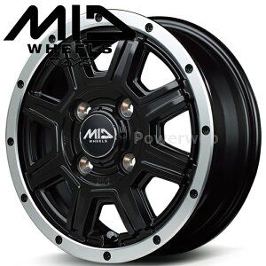 MID WHEELS WF-8 (WF8) 14�C���` 4.5J PCD:100 ����:4 inset:43 �Z�~�O���X�u���b�N/�t�����W�|���b�V�� (SBF) �}���J�T�[�r�X [�z�C�[��4�{�Z�b�g]