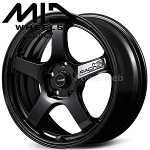 MID RACING R50 EVO 17�C���` 7.0J PCD:100 ����:4 inset:45 �u���b�N���^���b�N (BLM) �}���J�T�[�r�X [�z�C�[��4�{�Z�b�g]