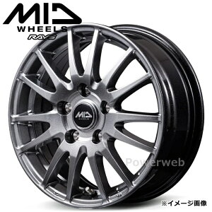 MID WHEELS GriD (�O���b�h) 15�C���` 6.0J PCD:114.3 ����:5 inset:52 ���^���b�N�O���[ (MGR) �}���J�T�[�r�X [�z�C�[��4�{�Z�b�g]