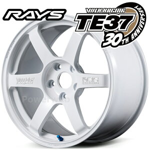 RAYS TE37 30���N���胂�f�� VOLK RACING TE37 SAGA S-plus 30th MACHINING Ver. 18�C���` 9.5J PCD:114.3 ����:5 inset:38 �z���C�g (WH) (���C�Y �{���N���[�V���O TE37 �T�[�K S�v���X �}�V�j���O�o�[�W����) [�z�C�[��4