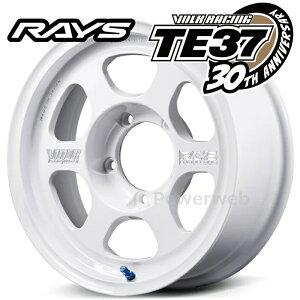 RAYS TE37 30���N���胂�f�� VOLK RACING TE37 XT for J 30th MACHINING Ver. 16�C���` 6.0J PCD:139.7 ����:5 inset:-5 �z���C�g (WH) (���C�Y �{���N���[�V���O TE37 XT �W���j�[�V�G��/�m�}�h 30���N �}�V�j���O�o�[�W��
