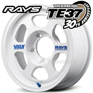 RAYS TE37 30���N���胂�f�� VOLK RACING TE37 XT for J 30th STICKER Ver. 16�C���` 5.5J PCD:139.7 ����:5 inset:20 �z���C�g (WH) (���C�Y �{���N���[�V���O TE37 XT �W���j�[/�V�G��/�m�}�h 30���N �X�e�b�J�[�o�[�W��