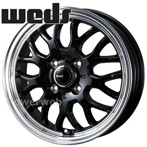 Weds GYRAFT 9M 14C` 4.5J PCD:100 :4 inset:45 ubN/|bV (BLK) EFbY Otg [zC[4{Zbg]