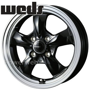 Weds GYRAFT 5S 15C` 4.5J PCD:100 :4 inset:45 ubN/|bV (BLK) EFbY Otg [zC[4{Zbg]