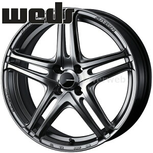 Weds WedsSport SA-52R 17�C���` 6.5J PCD:100 ����:4 inset:42 �v���`�i�V���o�[�u���b�N (PSB) (�E�F�b�Y�X�|�[�c SA52R) [�z�C�[��4�{�Z�b�g]